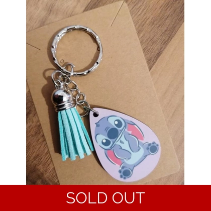 Disney Stitch Sublimated Keyring